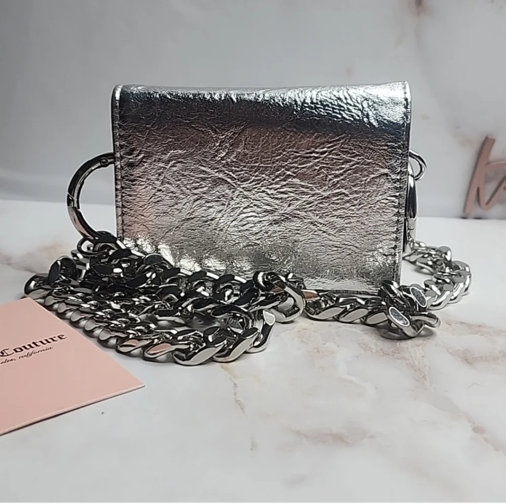 Juicy Couture Silver Chain Crossbody Bag